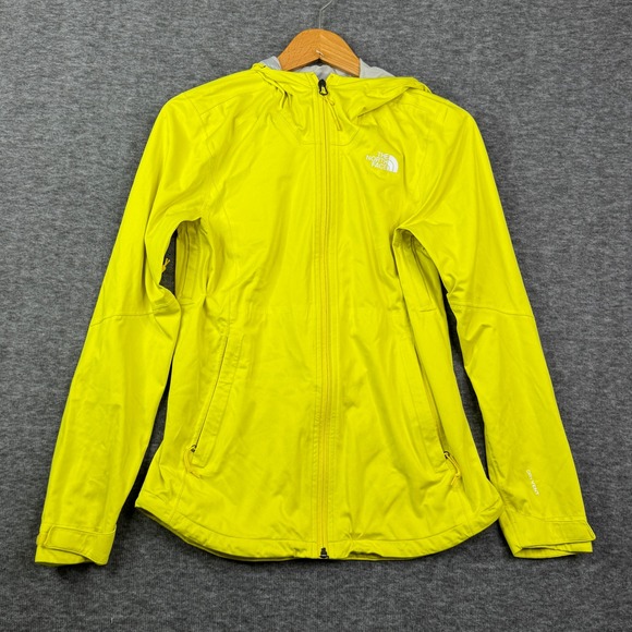 The‎ North Face Lightweight Windbreaker Hooded Yellow Jacket Women's Size Small - Picture 1 of 8